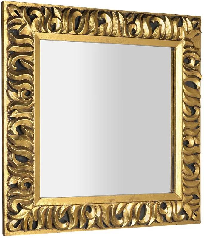 Zeegras IN416 zrkadlo v ráme, 90x90cm, zlatá