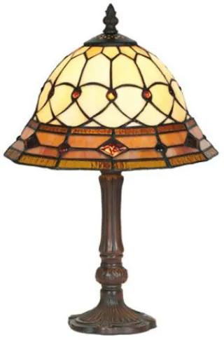 Kolekcia vitrážové Tiffany lampy vzor CARAMEL