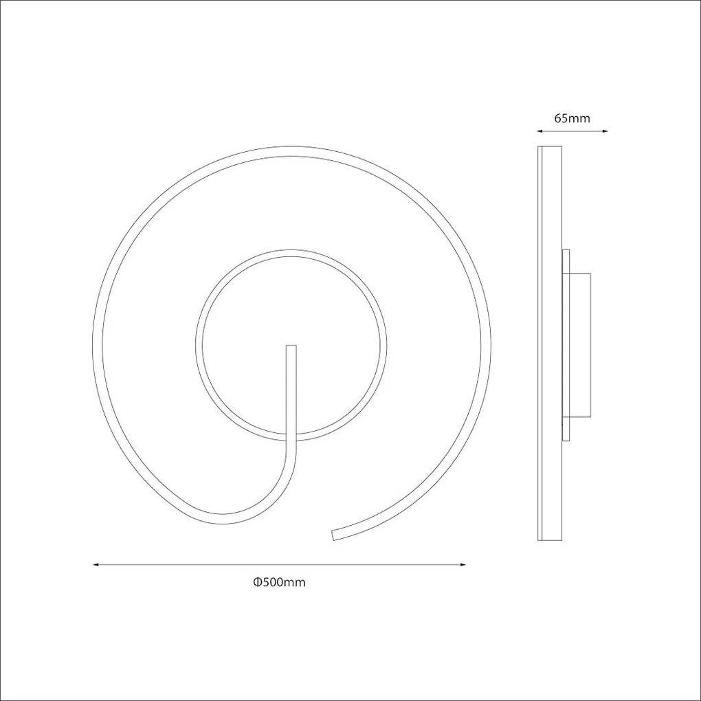 Stropné LED svietidlo Lorenzo, 1x LED 22w, 4000k, b