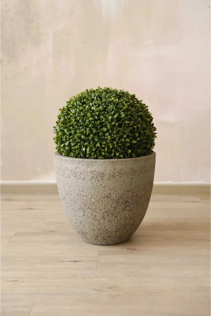 Kónický kvetináč VIRINGO, vláknocement, 33x29 cm, sivý