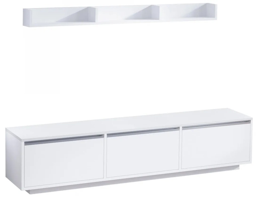 Obývacia stena Praha biela