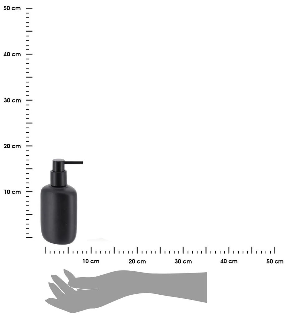 TENDANCE Dávkovač mydla Sottani, čierna