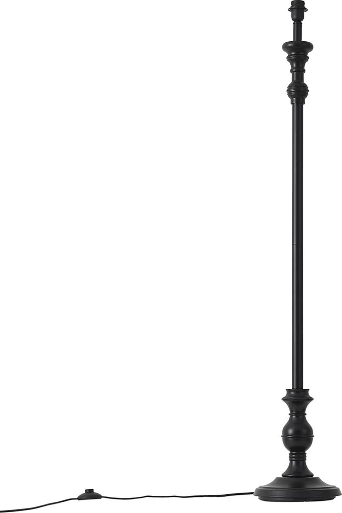Klasická stojaca lampa čierna bez tienidla - Classico