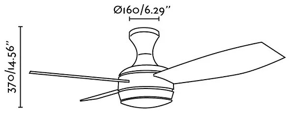 Stropný ventilátor s osvetlením Faro MINI UFO 33455 sivá/javor + záruka 3 roky ZADARMO