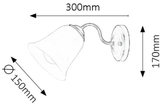 Rabalux 7259 - Nástenné svietidlo FABIOLA 1xE27/40W/230V biela