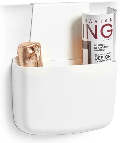 Zeller Present Kuchynský ORGANIZÉR na dvierka, biely, plastový HOLDER