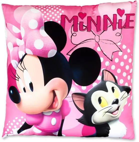 Setino - Vankúšik / vankúš Minnie Mouse - Disney, 40 x 40 cm