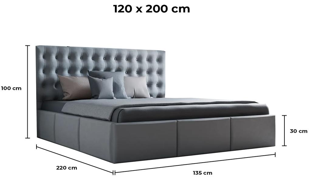 PROXIMA.store - Moderná čalúnená posteľ AURORA ROZMER: 200 x 200 cm