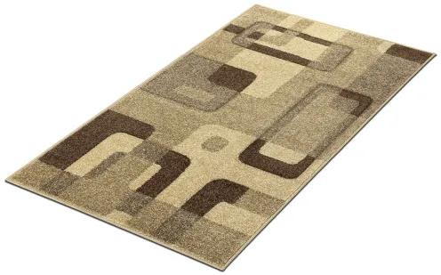 Koberce Breno Kusový koberec PORTLAND 1597/AY3D, hnedá, viacfarebná,67 x 120 cm
