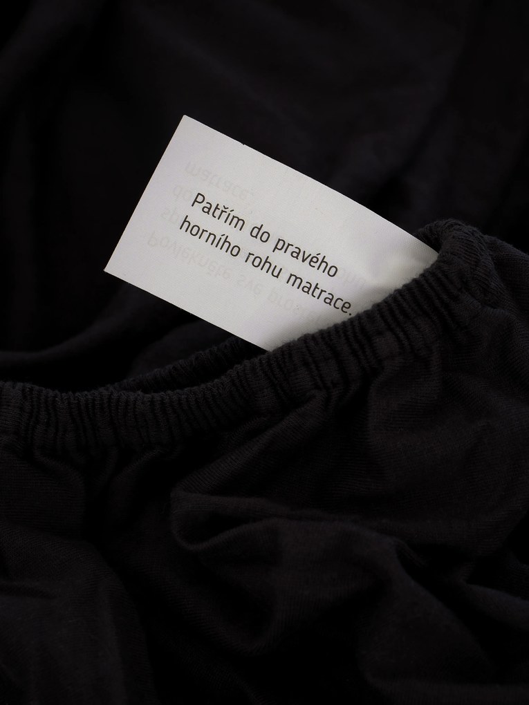 Jersey plachta Classic 160 x 200 cm - čierna