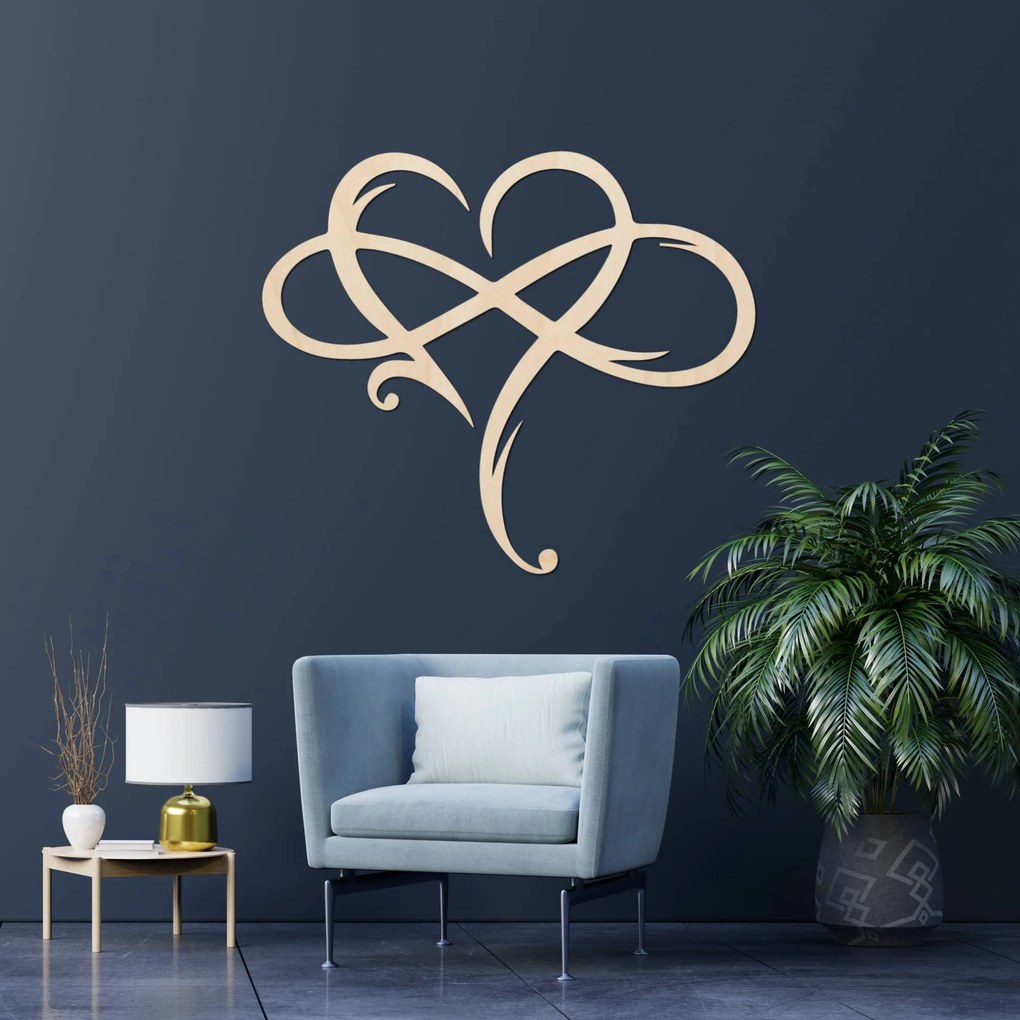 Drevený obraz na stenu srdce | LOVE: Preglejka Topoľ - Honey 3071 30 x 26 cm 4039-87227 PR0389