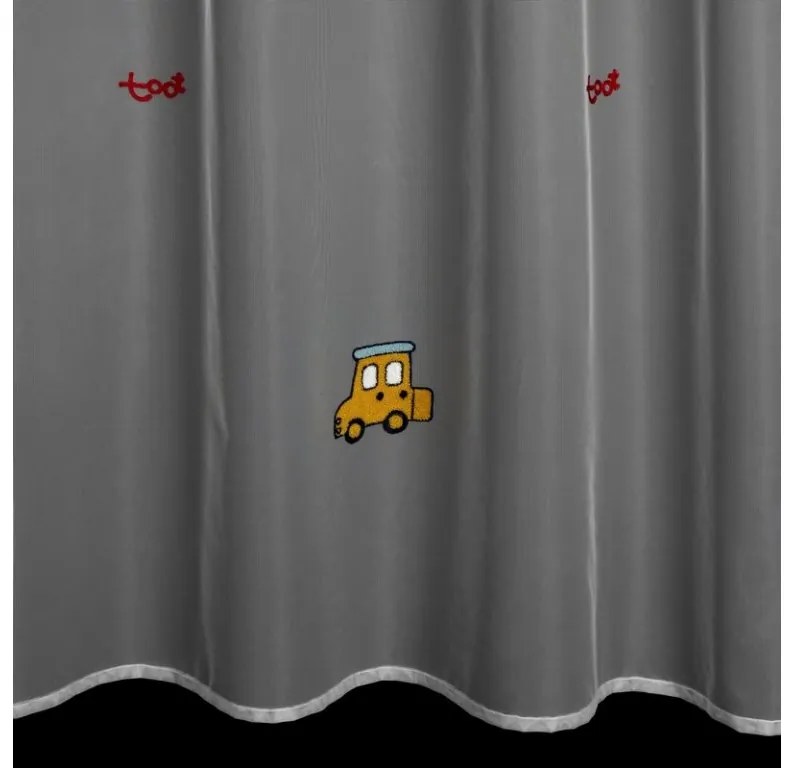 DECOREUM Záves zdobený výšivkou s detským vzorom 140 x 250 cm biela 106330