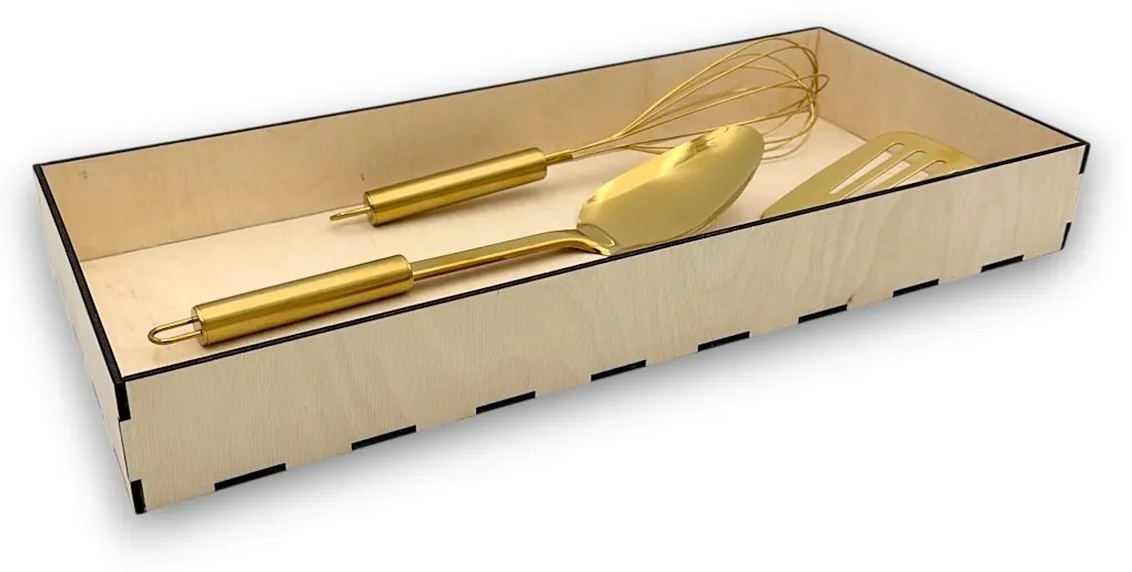 usporadejto.cz Organizér do zásuvky, vložka do zásuvky, drevený VASKY, 45,5 x 20 x 6 cm