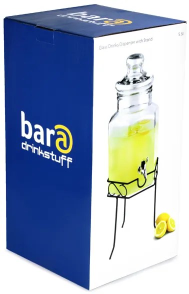 Bar@drinkstuff Hexagonálny sklenený výčap 5.6 L