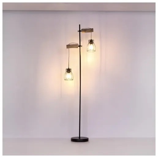 Globo 15326-2SN - Stojacia lampa MINA 2xE27/40W/230V