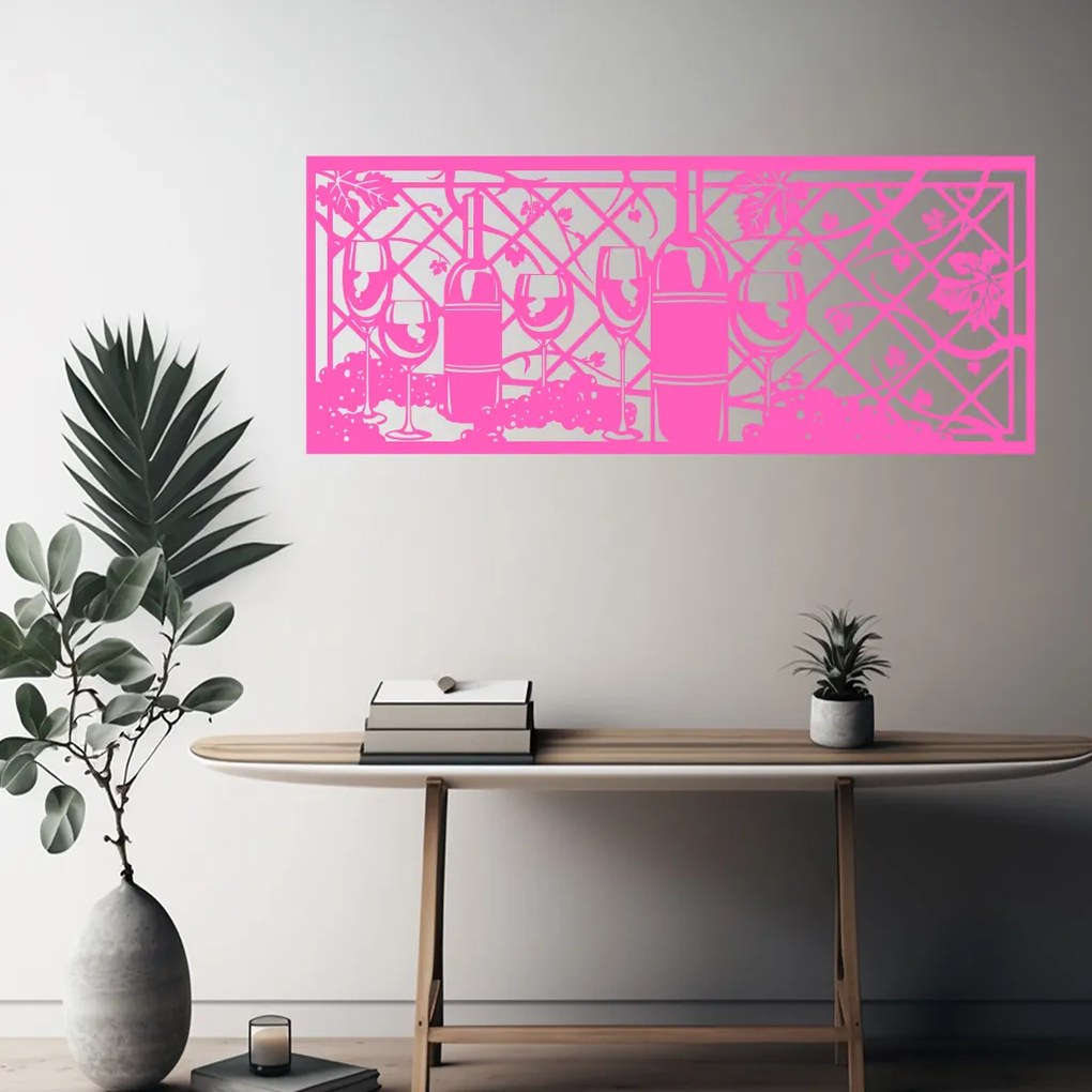 Veselá Stena Samolepka Vinná réva Farba: hnedá, Veľkosť: 100 x 40 cm