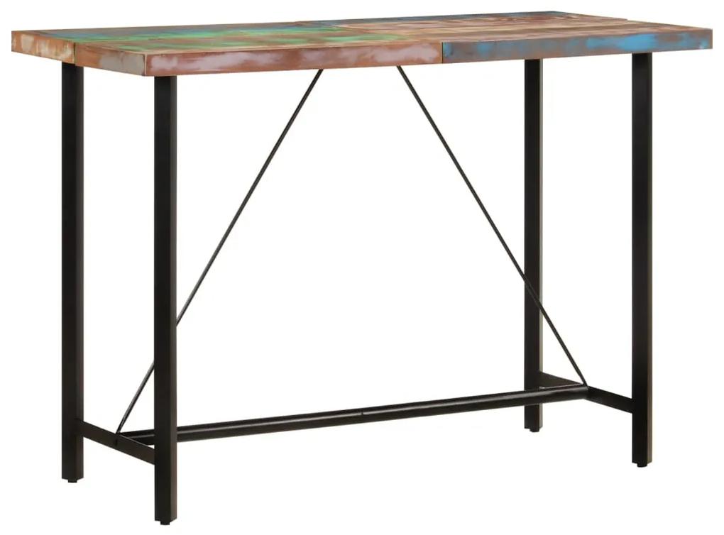 Barový stôl 150x70x107 cm masívne recyklované drevo a železo 356374