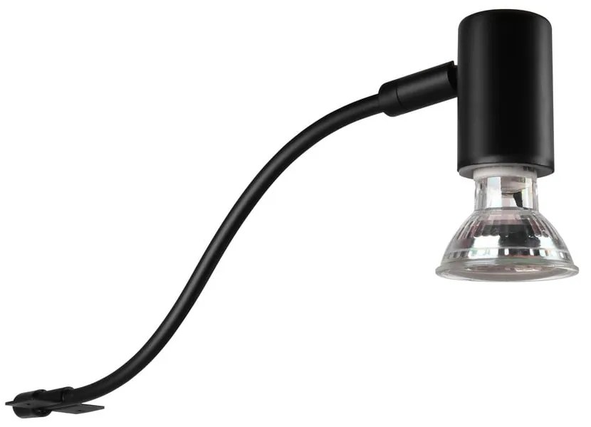 Matne čierne nástenné svietidlo (dĺžka 34 cm) Giada - Trio