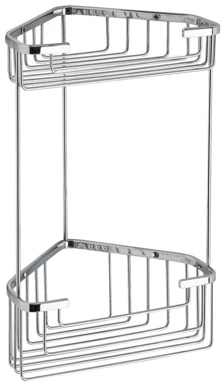 Gedy Gedy, SMART dvojposchodová rohová police 200x325x151mm, chróm, 2482