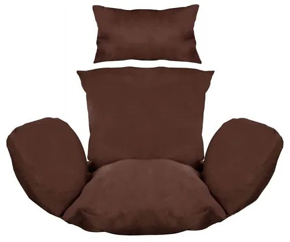 Vankúš na závesné hojdacie kreslo - hnedý