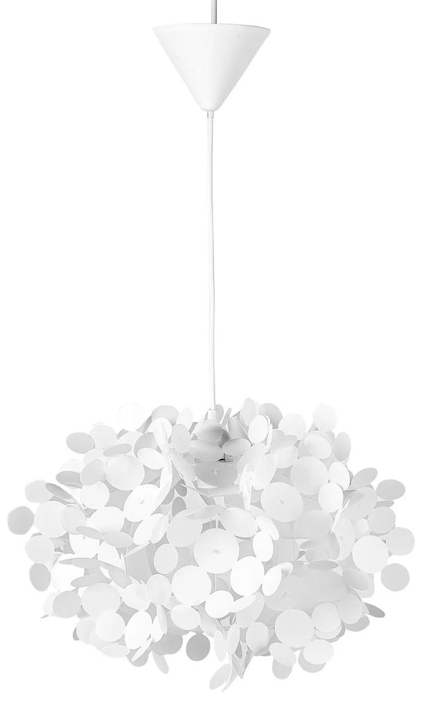 Závesná lampa biela LAMONE Beliani