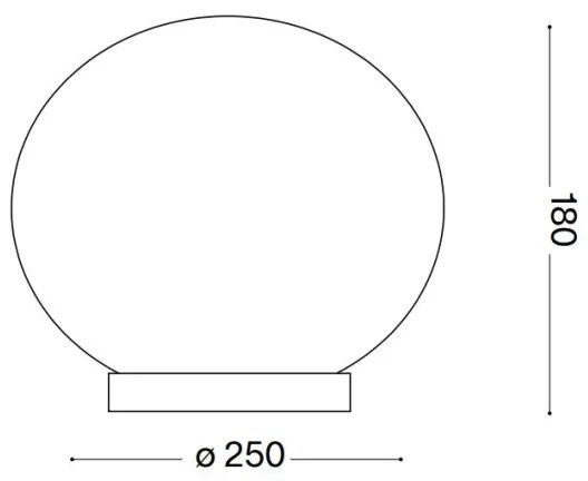 Ideal Lux - LED Stolná lampa CANDY 1xG9/3W/230V pr. 25 cm biela