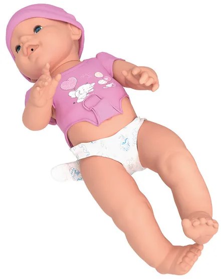 Playtive Cikajúca bábika Toni, 40 cm (bledoružová)  (100367685)