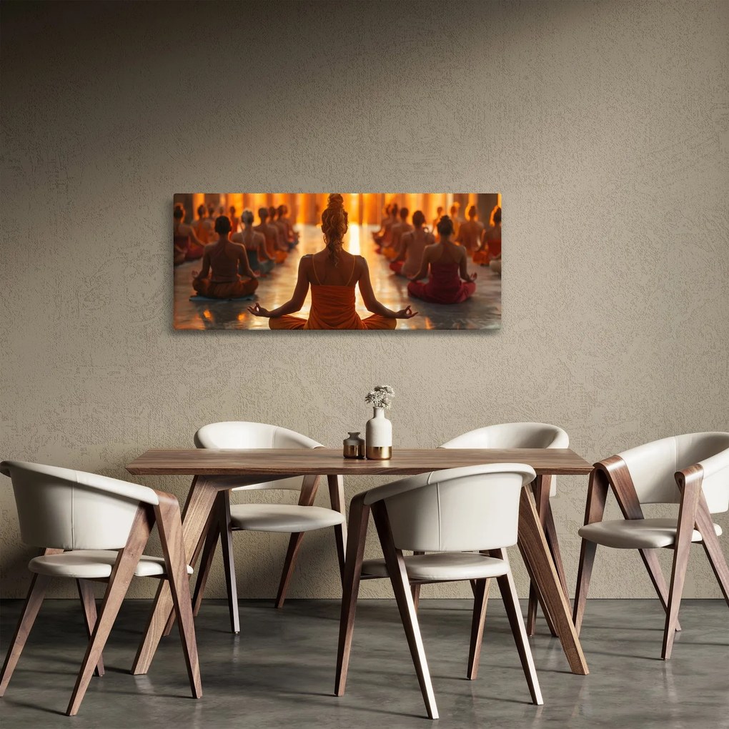 Obraz - Lekcia jogy (120x50 cm)
