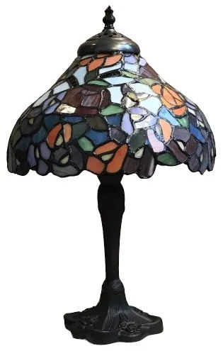Tiffany stolná lampa do obývačky vitráž BELL 26*40