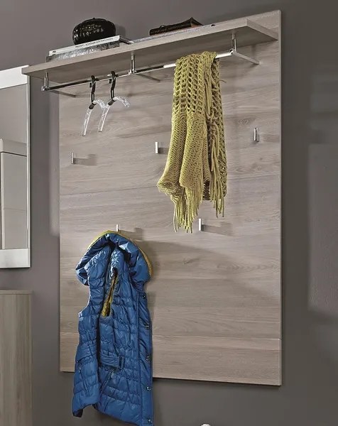 Vešiakový panel Funny, dub strieborný