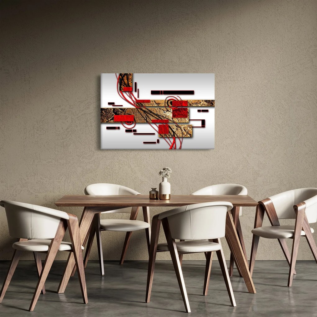 Obraz abstrakcie (90x60 cm)