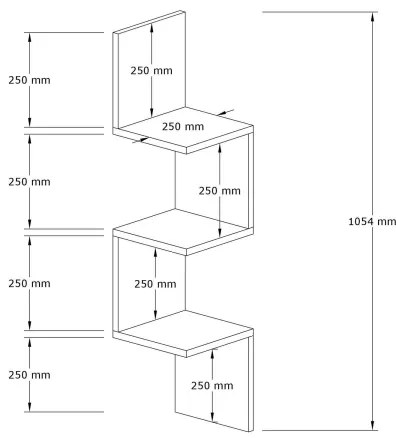 Polica NUVIA antracit