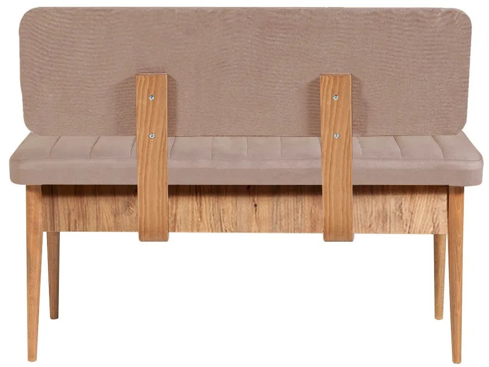 Lavice VINA s úložným prostorem 110 cm borovice atlantic/béžová