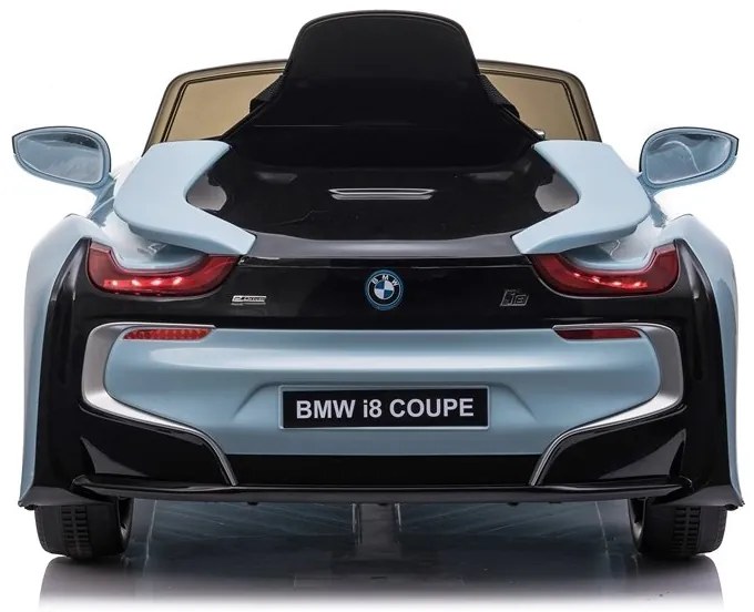 LEAN CARS ELEKTRICKÉ AUTÍČKO BMW i8 - NELAKOVANÉ - MODRÉ -  2x45W MOTOR - 1x12V4,5Ah - BATÉRIA - 2021