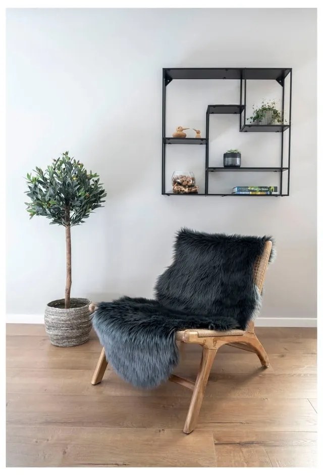 Antracitový syntetický behúň 60x180 cm – House Nordic