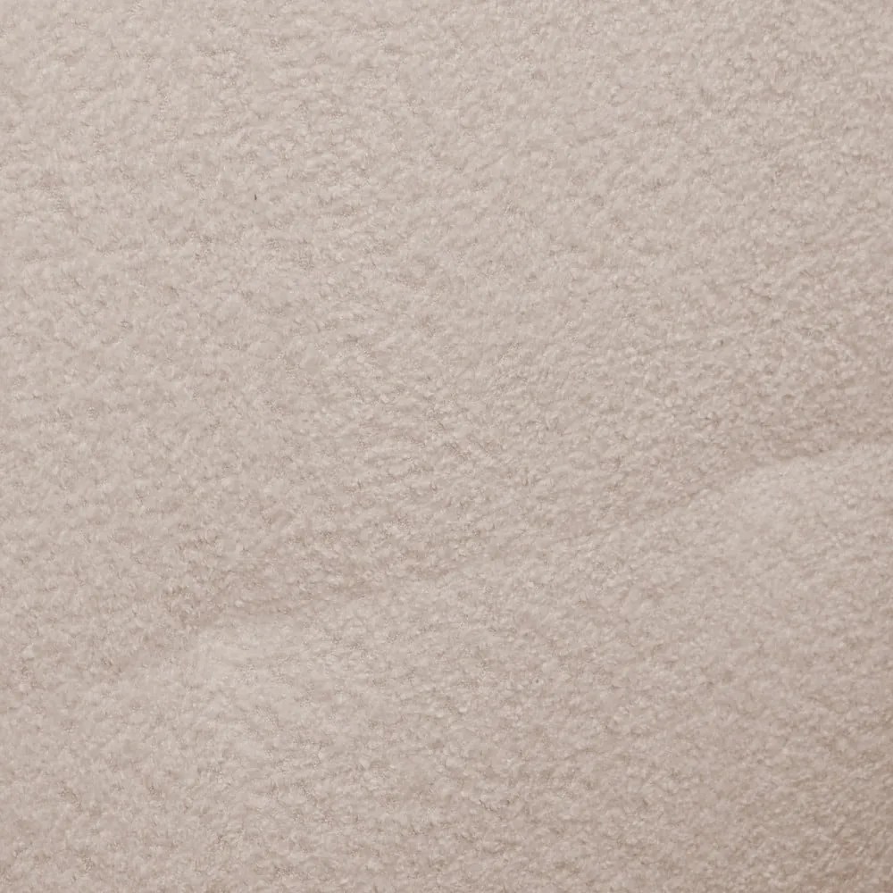 Béžový taburet z textílie buklé Ariella – Ropez