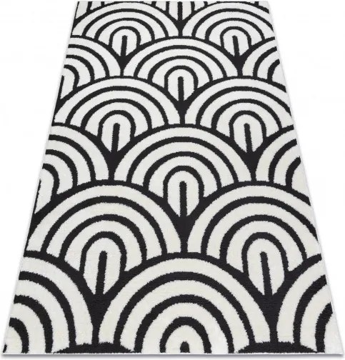 Dywany Łuszczów 120x170 cm Kusový koberec Mode 8629 cream/black, biela, čiernobiela, kancelária