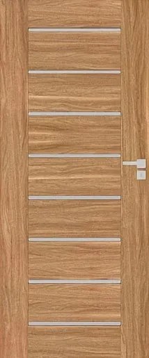 Interiérové dvere Naturel Perma pravé 80 cm orech karamelový PERMAOK80P