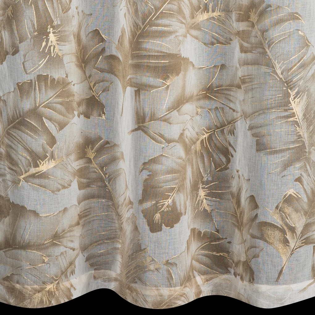 ZÁVES NA KRÚŽKOCH LAYLA 140X250 CM LISTY