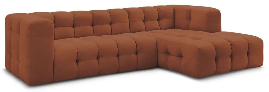 Rohová pohovka v tehlovej farbe Cloud – Bobochic Paris