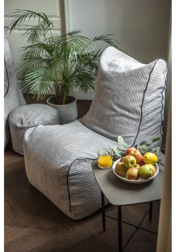 Menčestrový sedací vak v tehlovej farbe Seat Lounge – SLOWDOWN