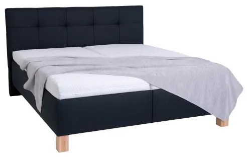 Čalúnená posteľ s matracom a úložným priestorom MARIA 180x200 cm antracit