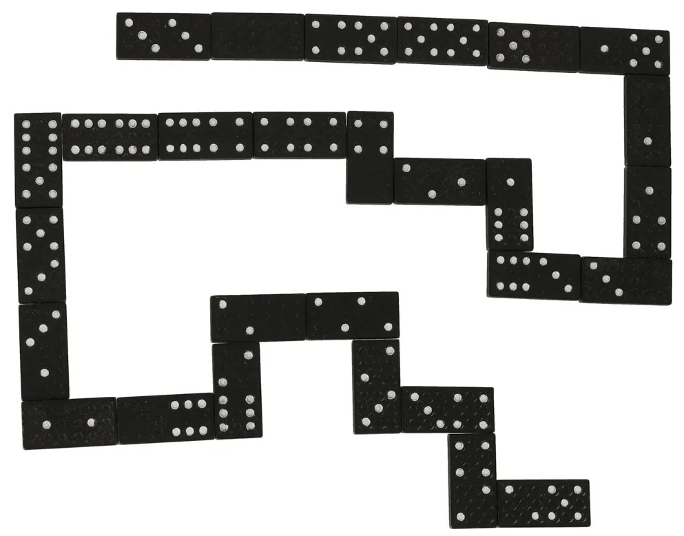 KIK Drevené domino rodinná hra + krabica