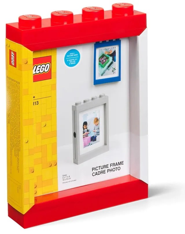Červený rámček na fotku LEGO®, 19,3 x 26,8 cm