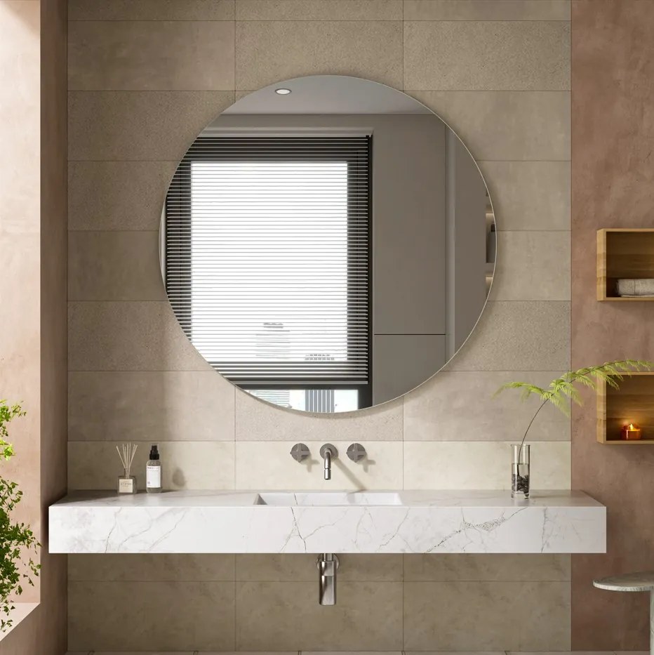 Erga Round, okrúhle zrkadlo 120cm, ERG-V01-ROUND-1212-CL