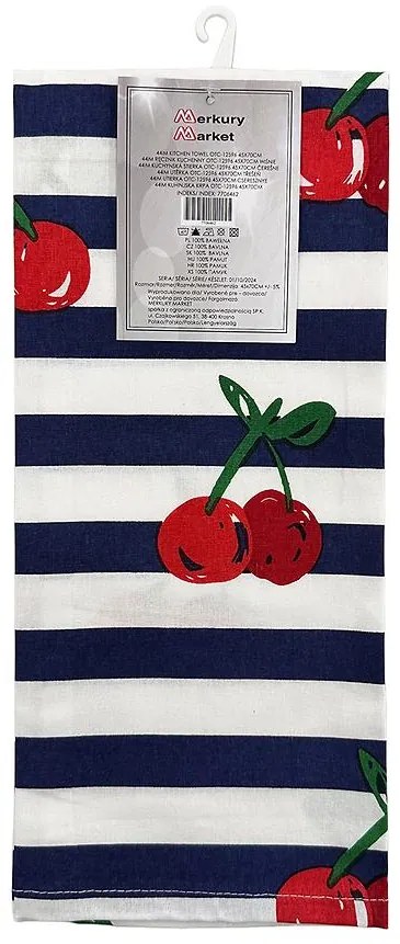 Kuchynská utierka OTC-12596 45x70 cm čerešňa