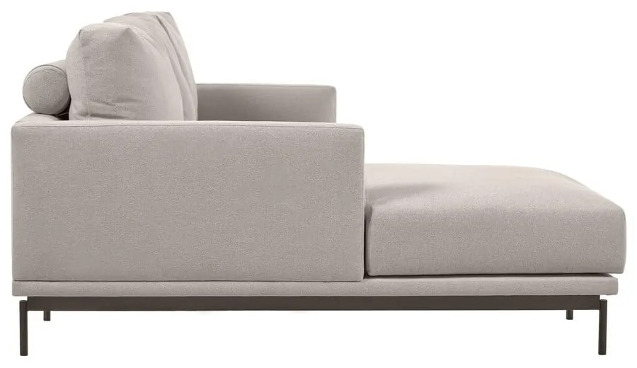 Béžová rohová pohovka Kave Home Galene, ľavý roh, 254 cm