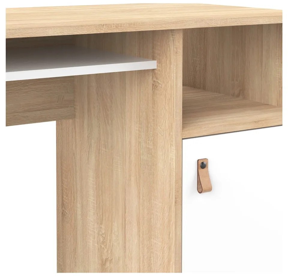 Pracovný stôl s doskou v dubovom dekore 50x115 cm Oxford – TemaHome