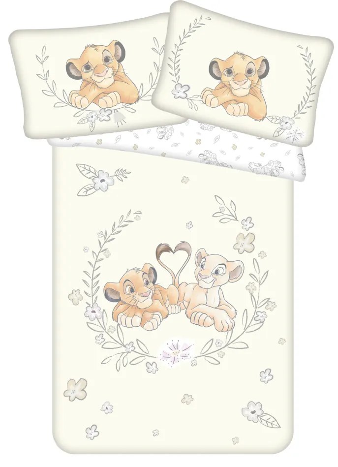 Jerry Fabrics Obliečka do postieľky Leví kráľ 03 baby 100x135/40x60 cm