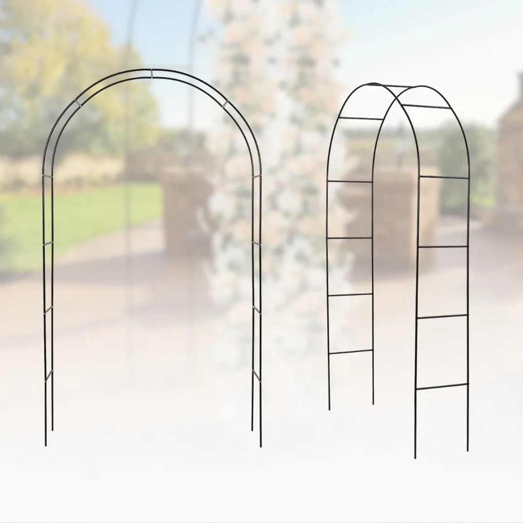 Oblúková opora na ruže 240x140x37cm Gardebruk